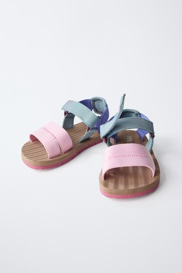 SANDALES TECHNIQUES COULEUR - Rose de Zara - Image 2