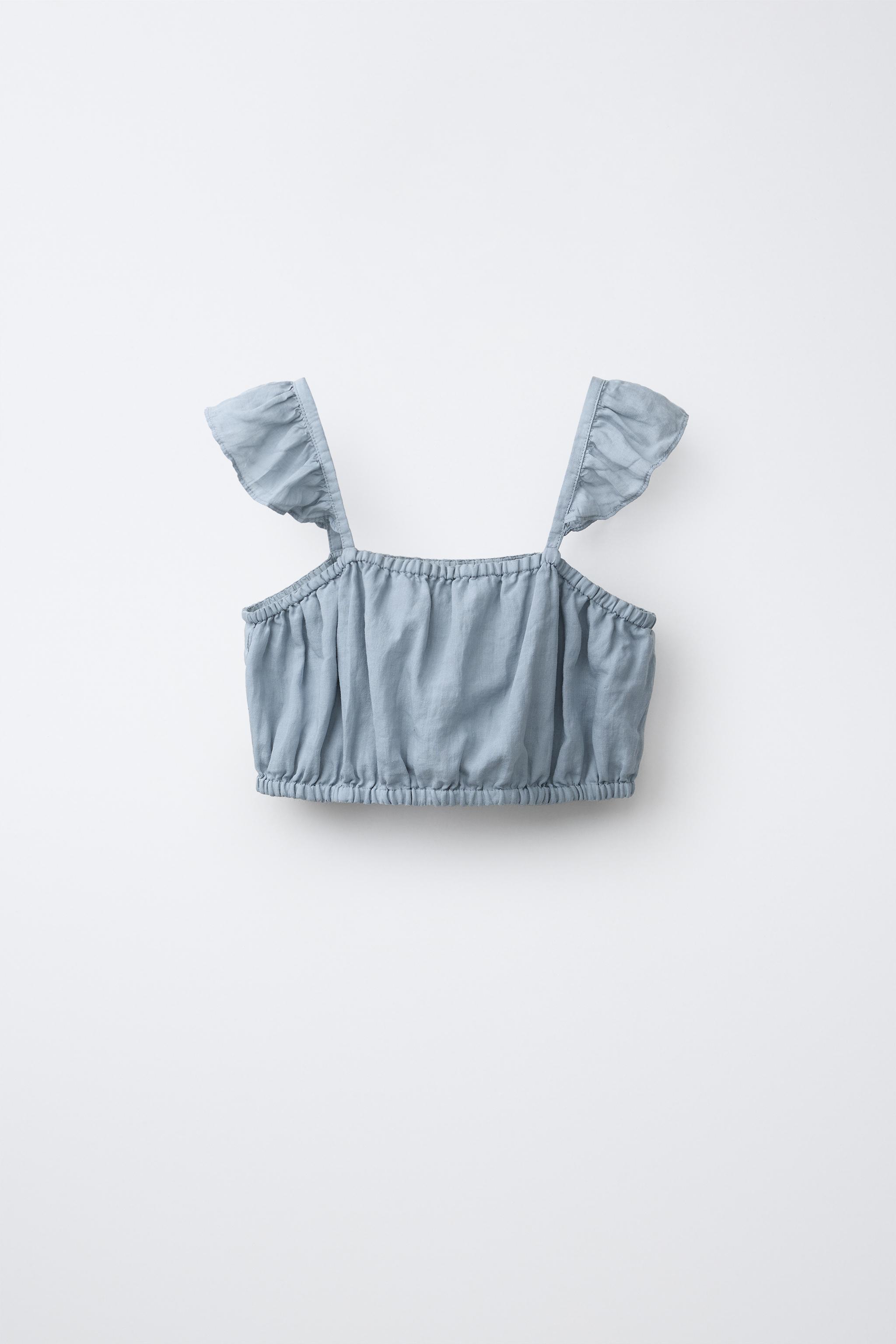 TOP CROPPED 100% RAMIE