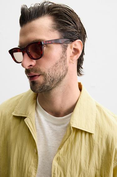 CONTRAST STRIPED SHIRT - Lime by Zara - Image 5