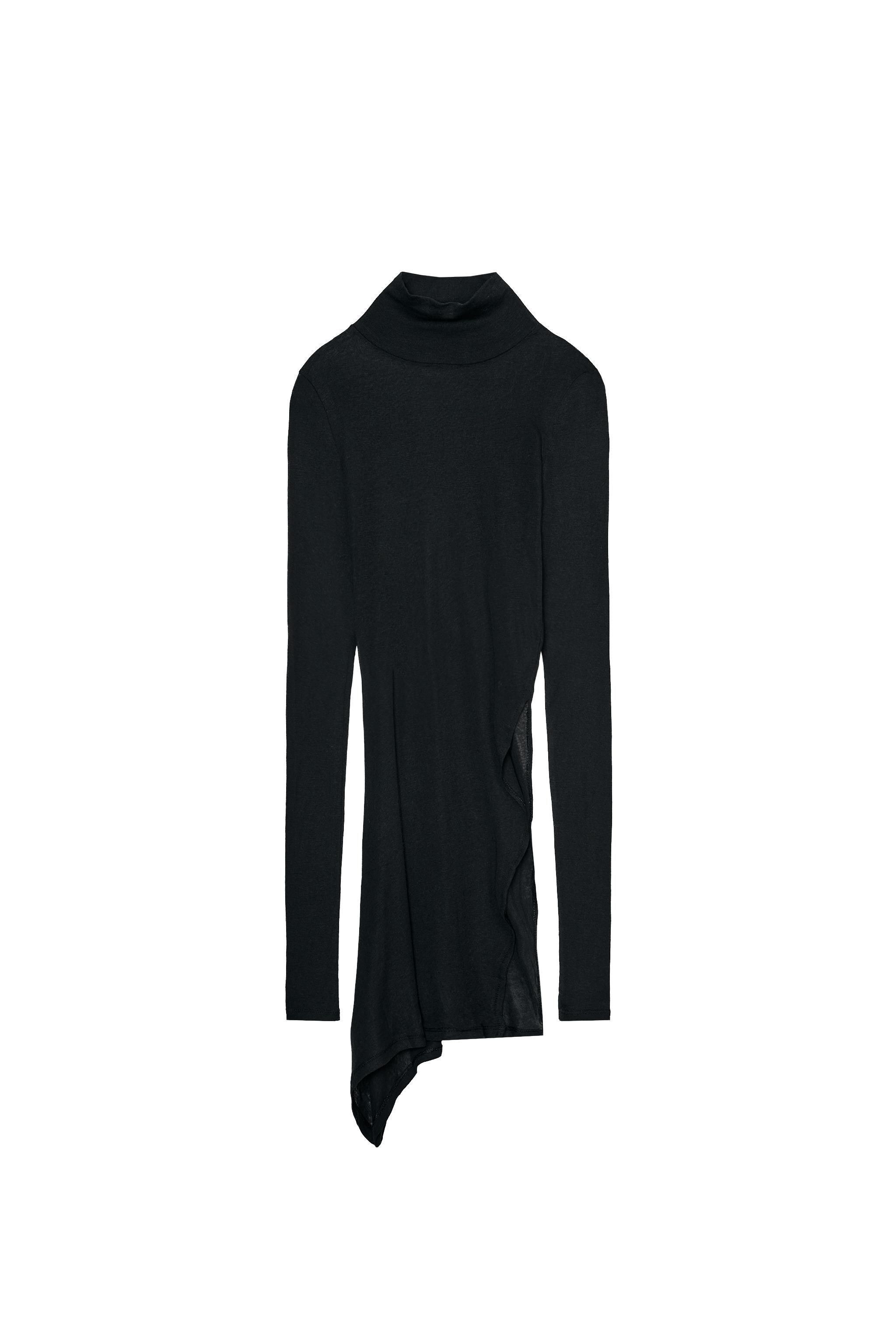 SUPIMA® ASYMMETRIC TOP - Black | ZARA United States