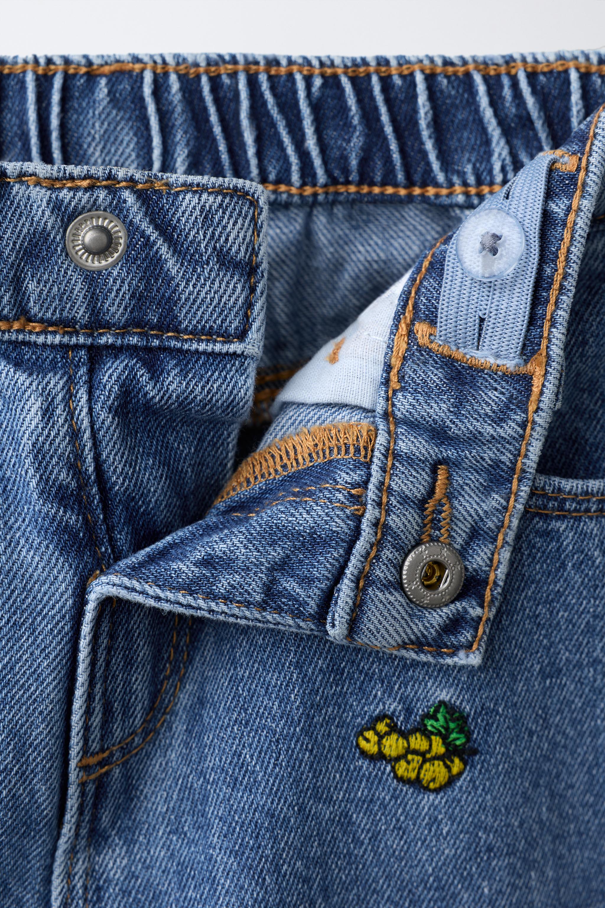 JEAN DROIT BRODÉ FRUIT OF THE LOOM™