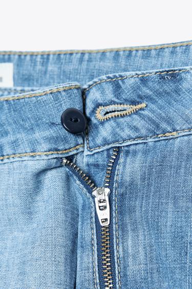JUPE-CULOTTE Z1975 CROISÉE EN JEAN - Bleu moyen de Zara - Image 7