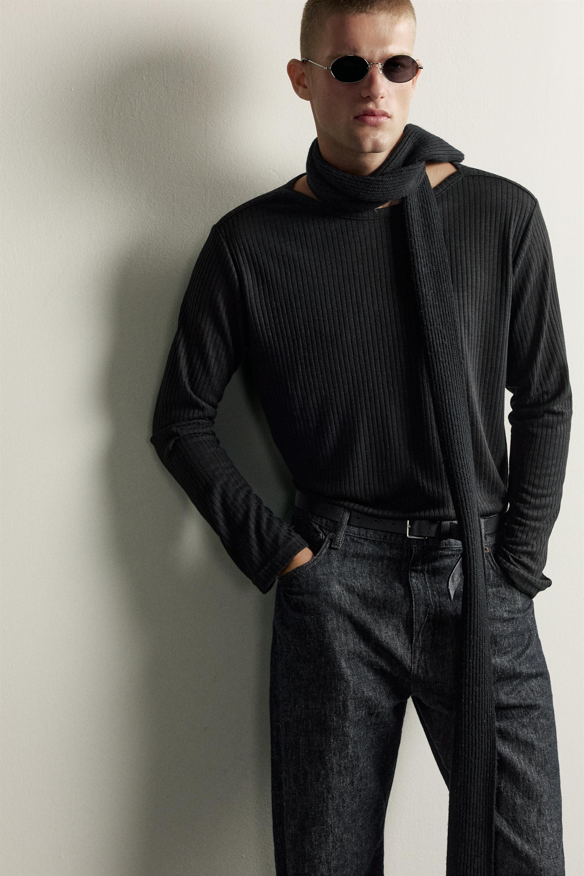 RELAXED FIT RIBBED T-SHIRT