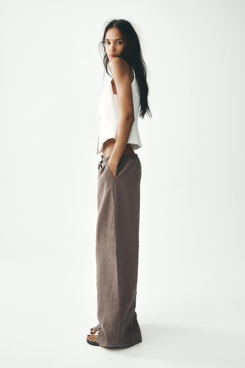 FLOWING PALAZZO TROUSERS
