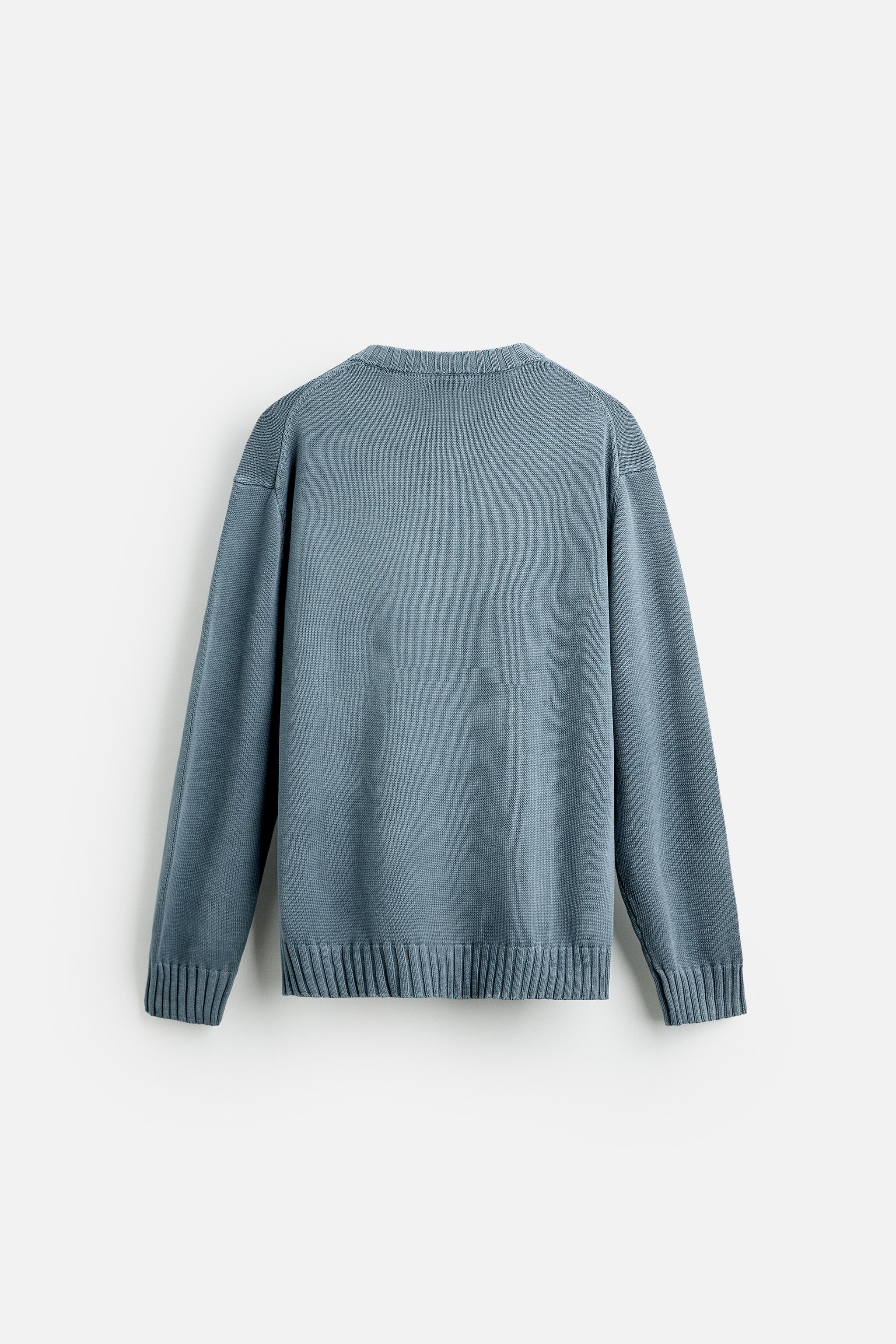 Zara textured weave sweater clearance