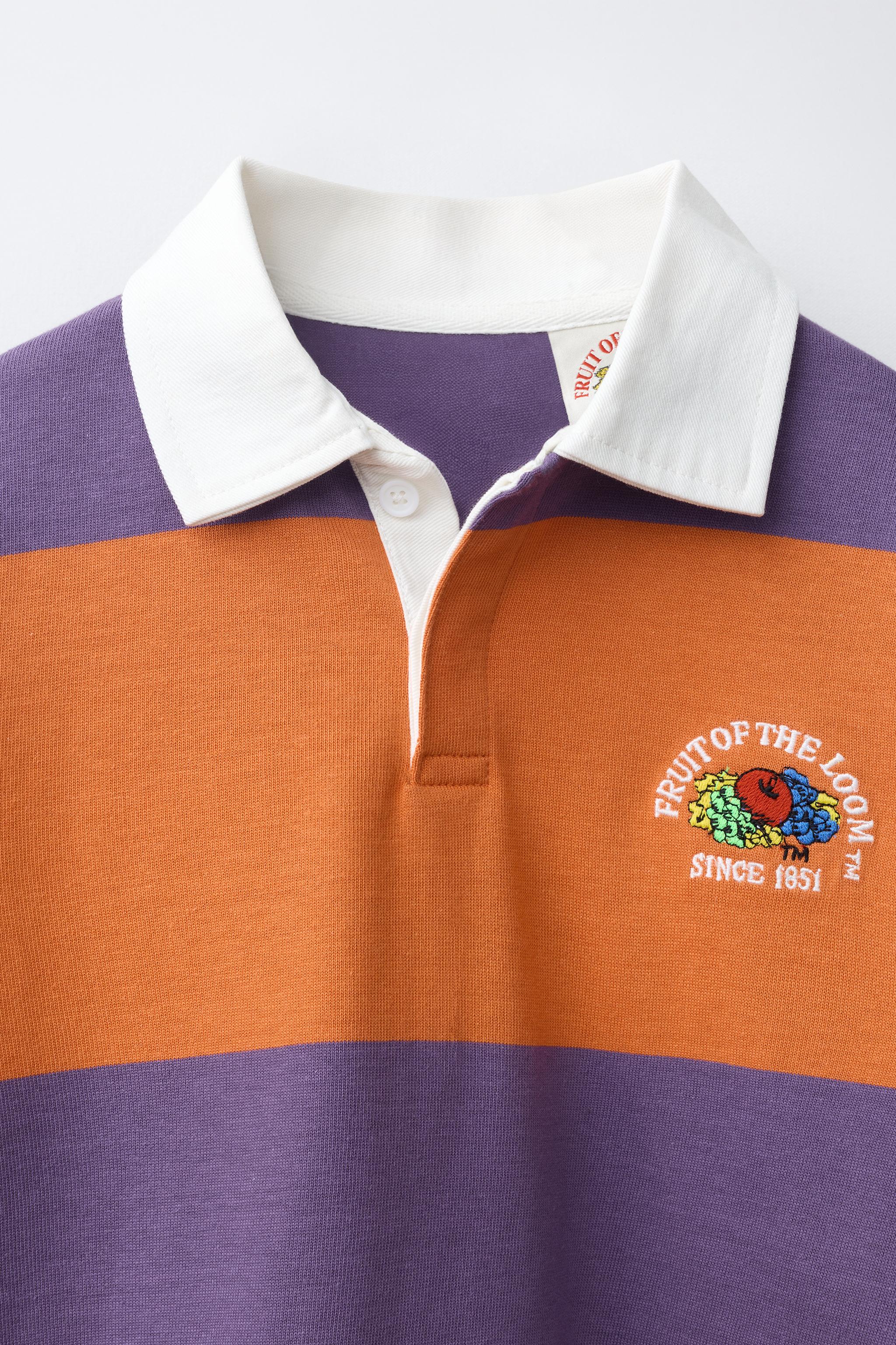 POLO RAYÉS BRODÉ FRUIT OF THE LOOM™