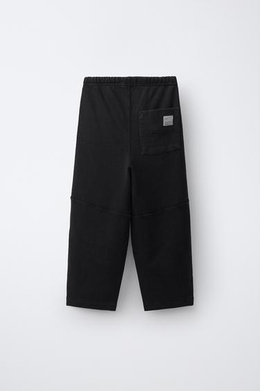 FADE-OUT BARREL SWEATPANTS — Black 2