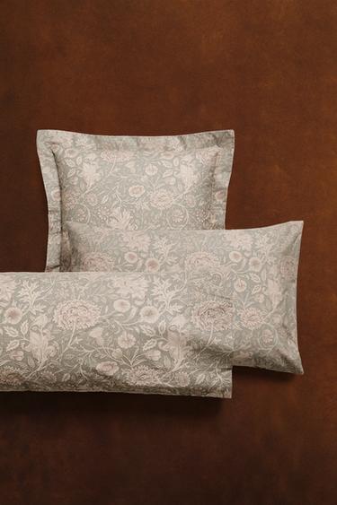 TAIE D’OREILLER PERCALE DE COTON MORRIS & CO. - Bleu de Zara - Image 5