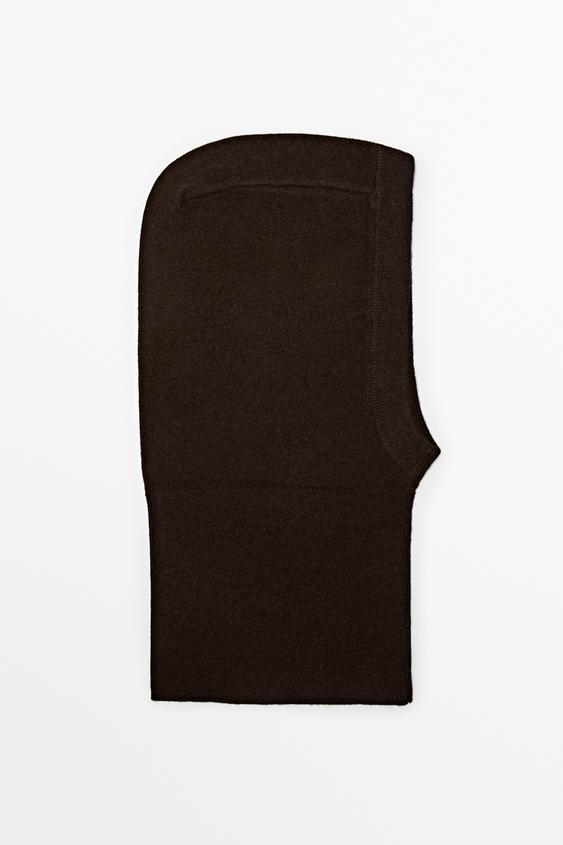 Zara 100% cashmere balaclava - Brown - Image 0