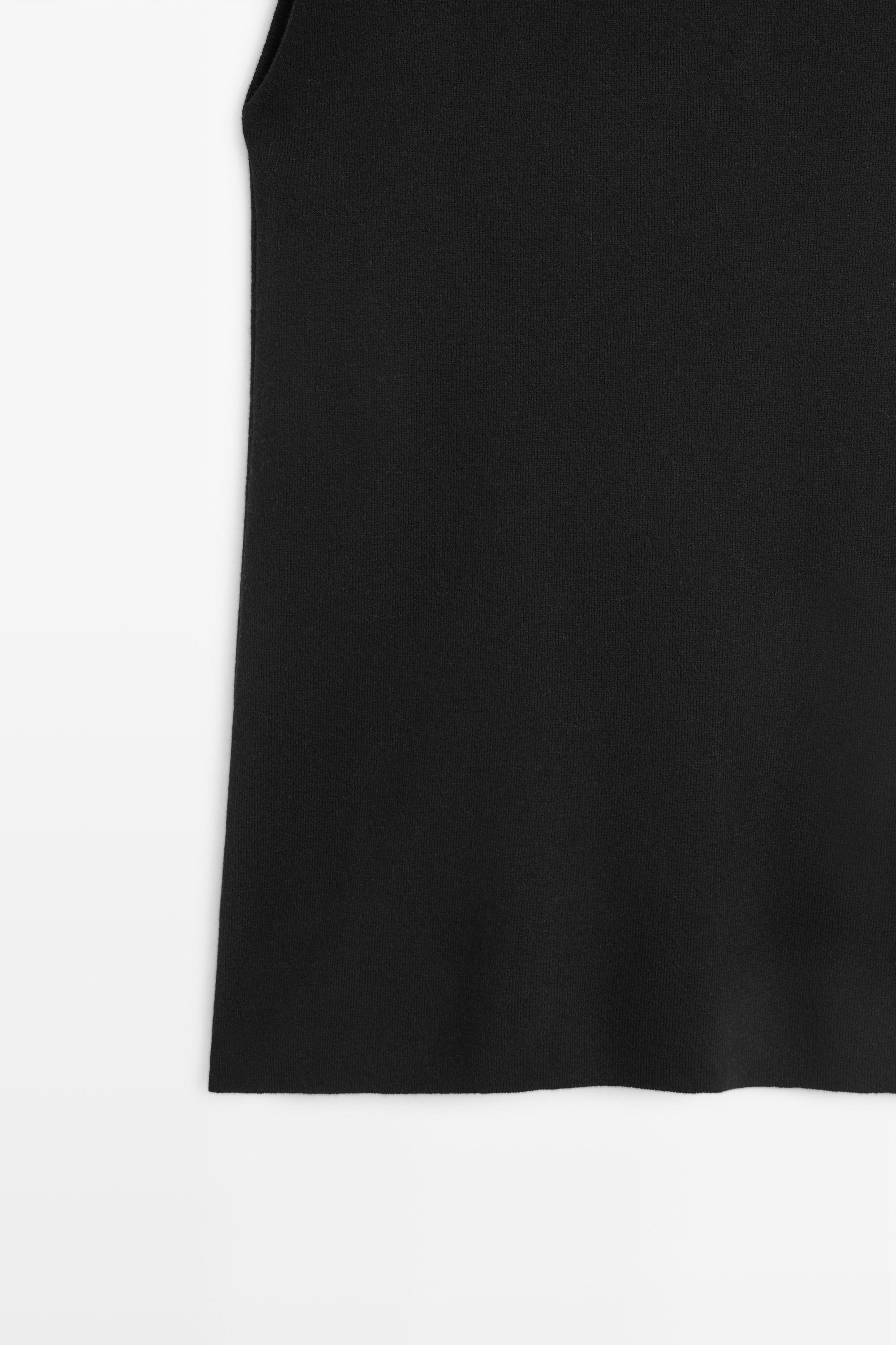 Wool blend knit top