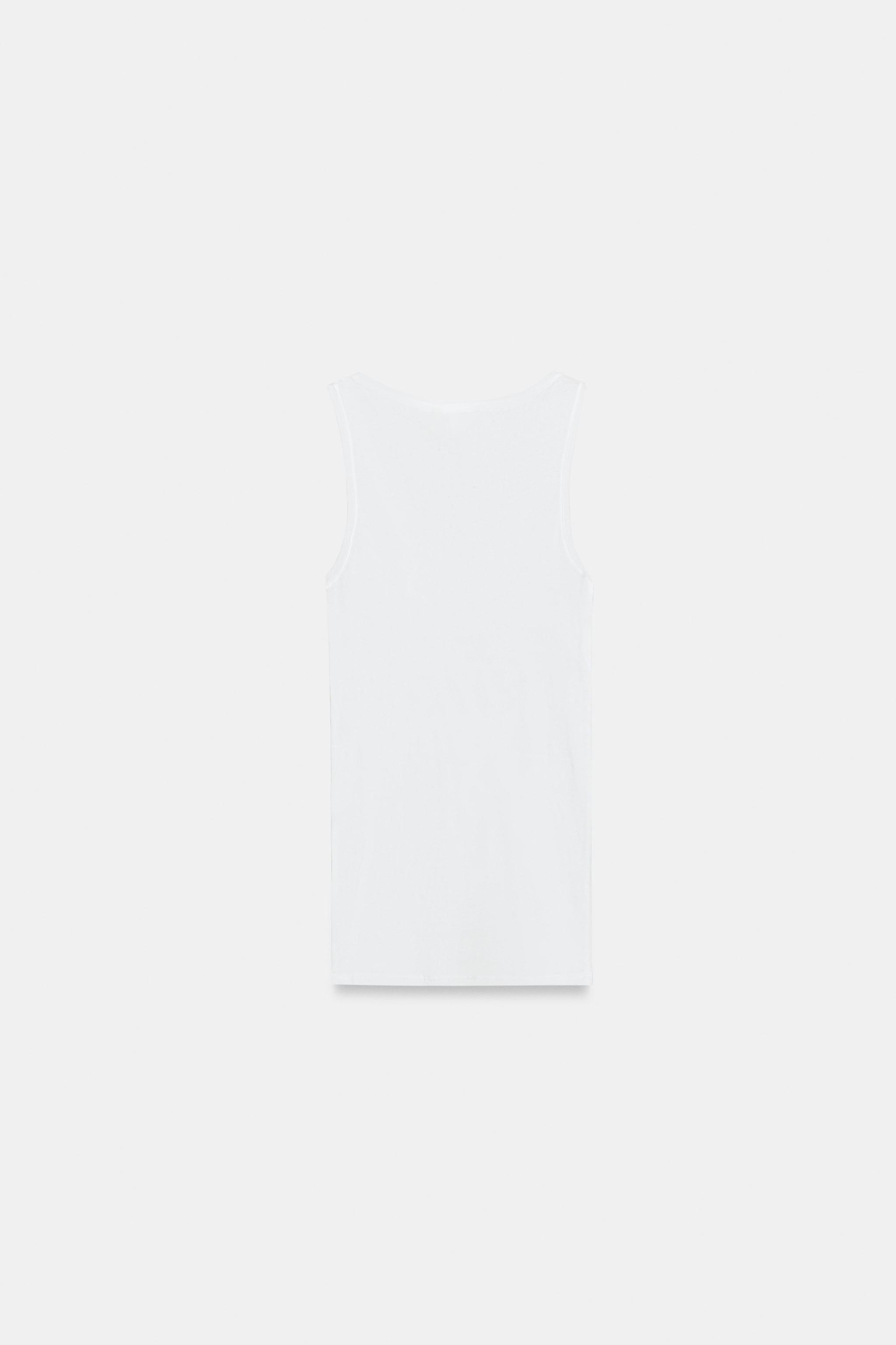TOP EN COTON SANS MANCHES