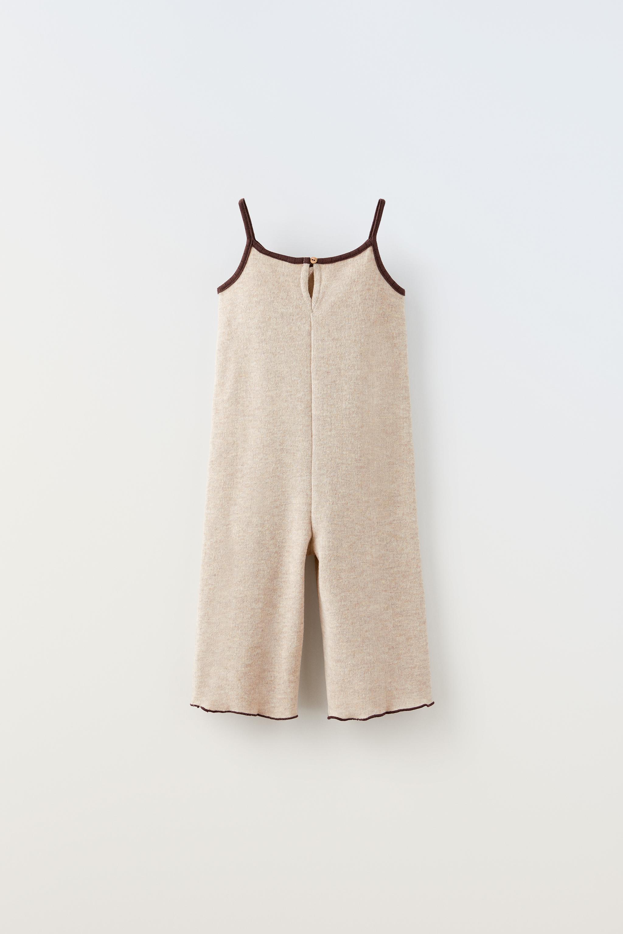 Zara textured best sale weave jumpsuit