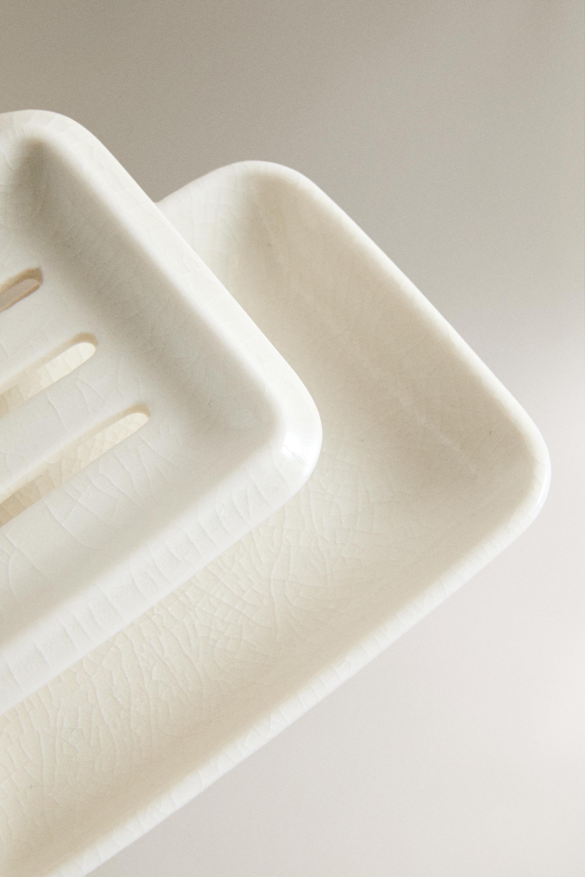 PORTE-SAVON DE SALLE DE BAIN EN CÉRAMIQUE AVEC COUVERCLE
