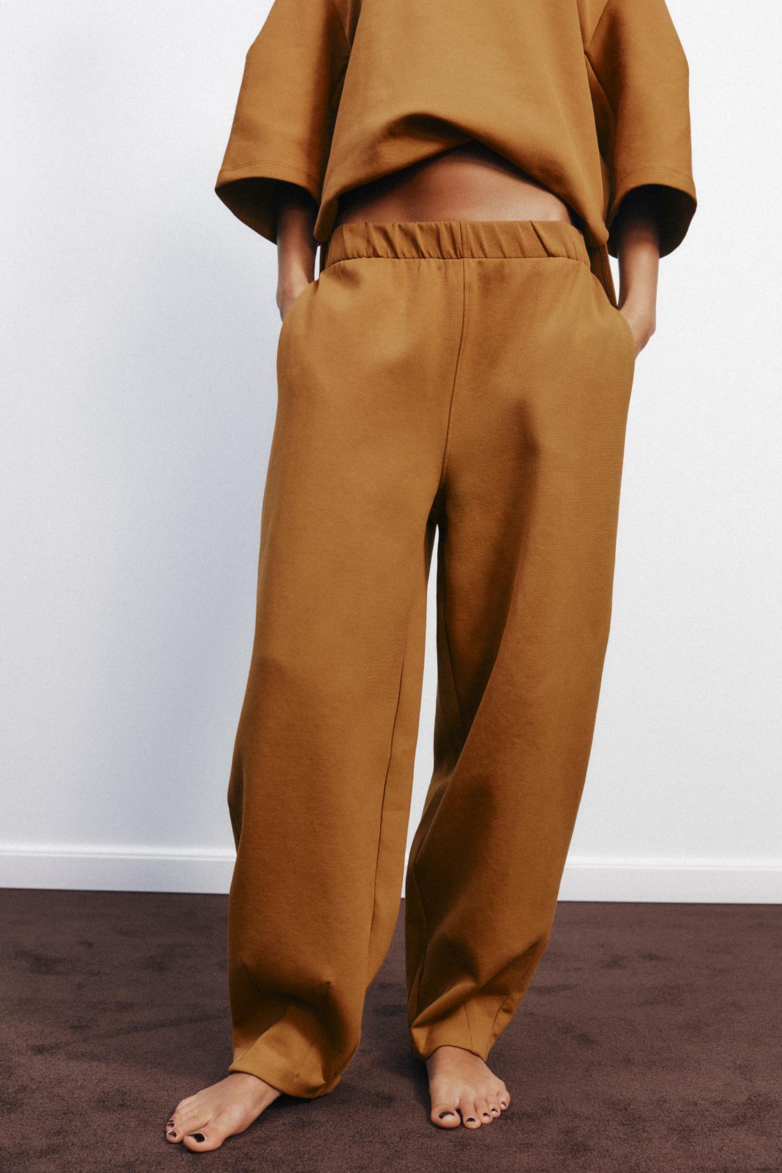 INTERLOCK COCOON PANTS