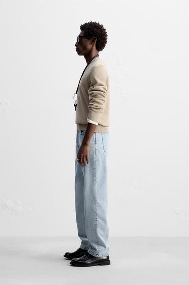 COTTON - LINEN SWEATER - Beige by Zara - Image 3