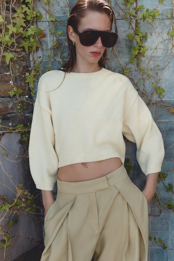 JERSEY CORTO PUNTO - Crudo de Zara - Imagen 0