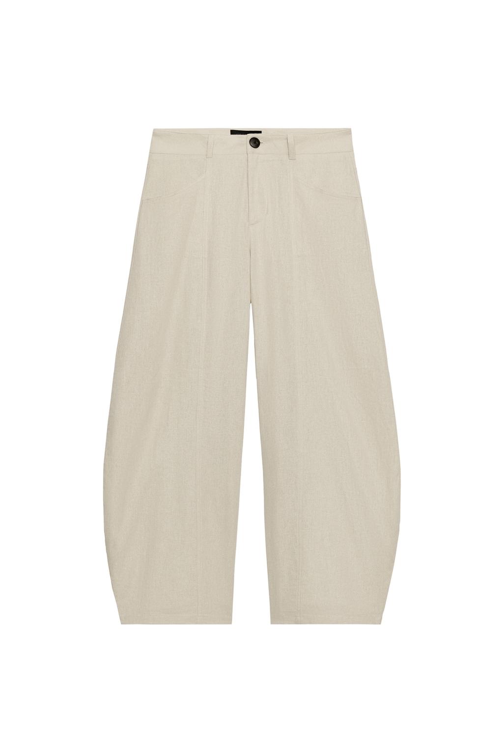 LINEN BALLOON PANTS - image 3