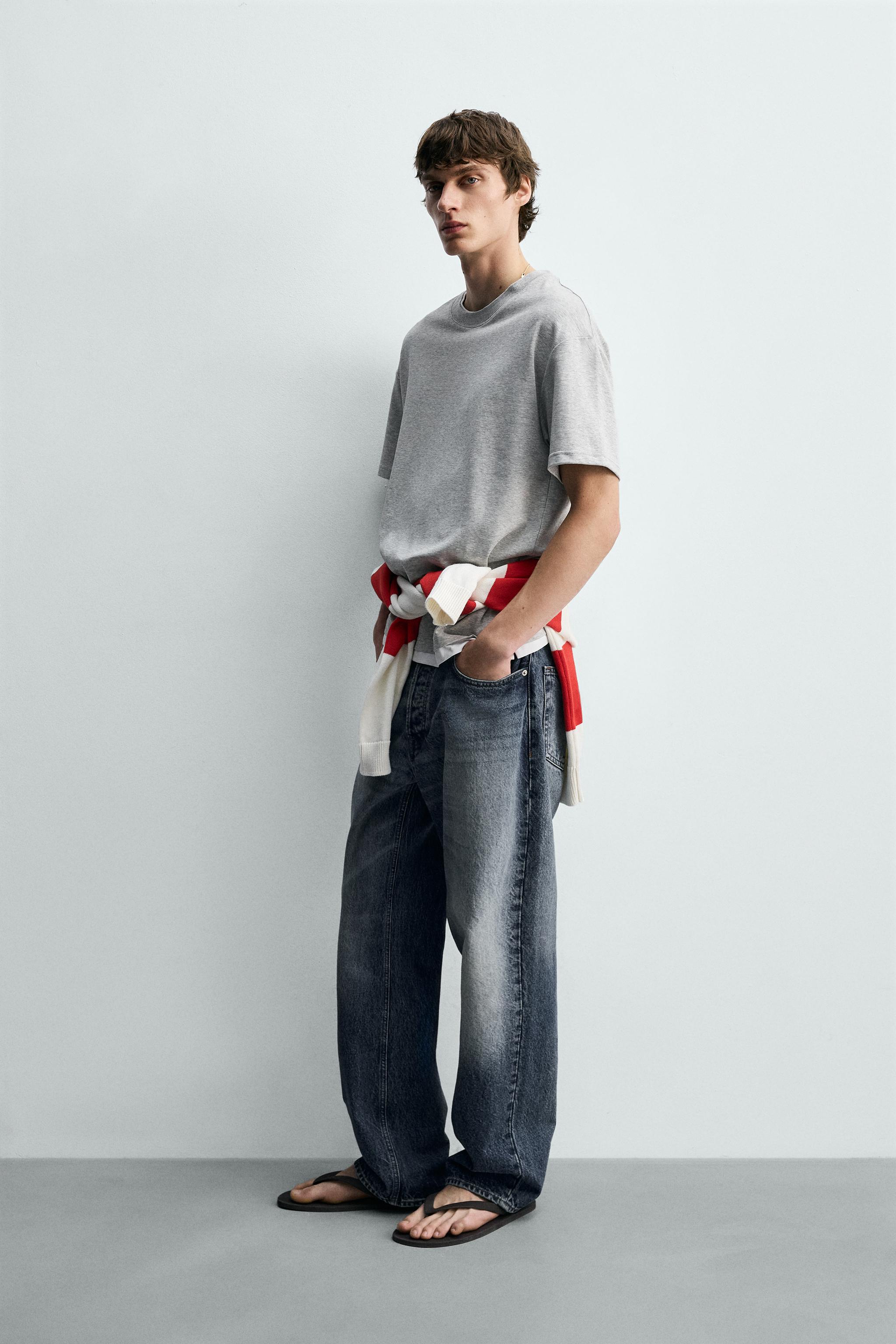 CONTRAST DOUBLE TRIM T-SHIRT