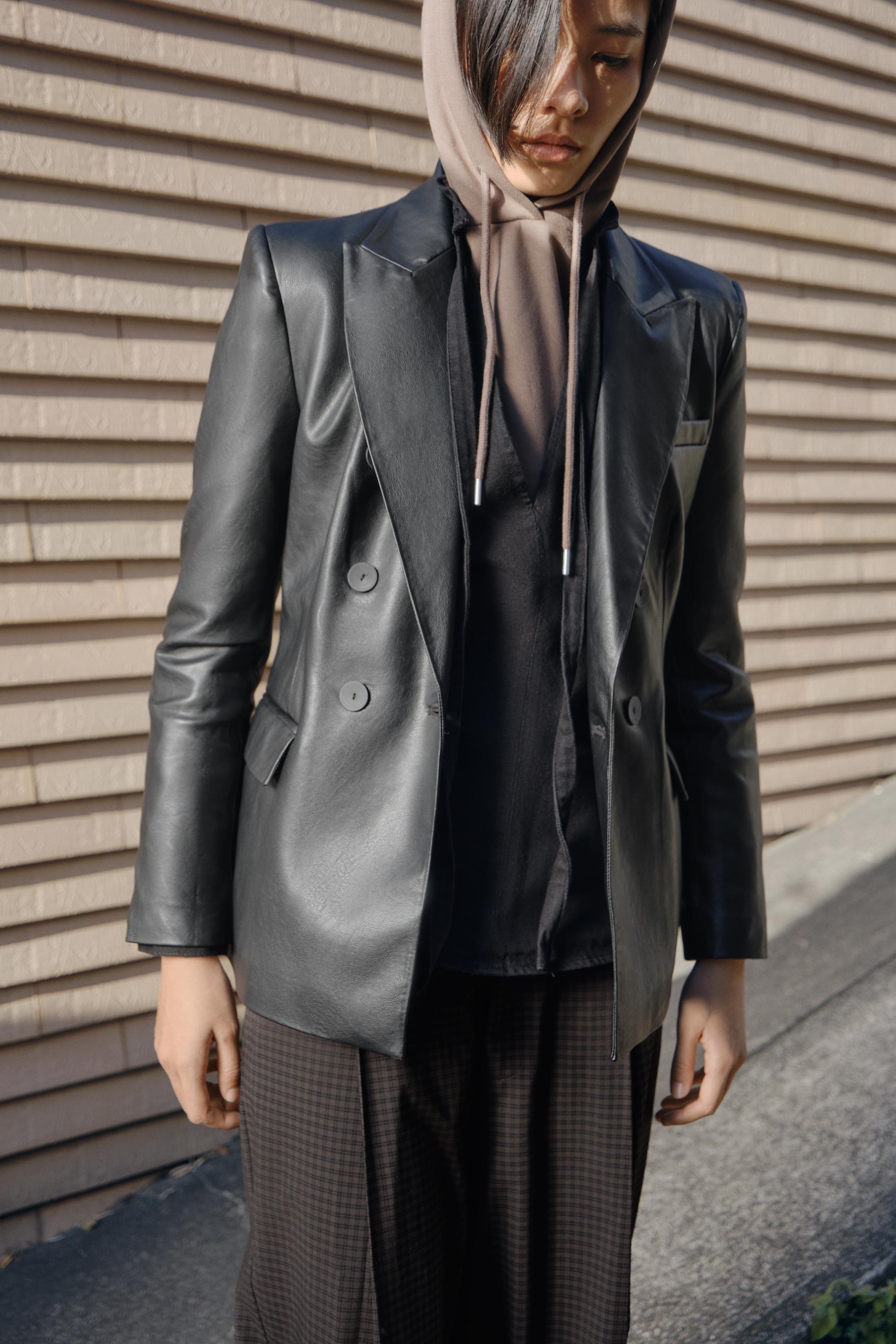 フェイクレザーブレザー | ZARA 日本