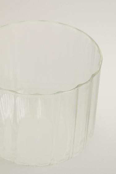 BOROSILICATE GLASS MUG WITH RAISED DESIGN - Green by Zara - Image 2