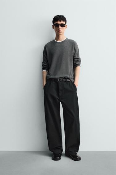 JUMPER WITH CONTRAST TRIMS - Grey by Zara