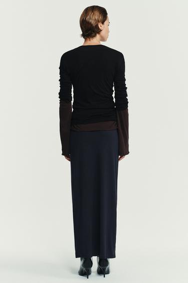 SOFT MODAL SKIRT - Dark anthracite by Zara - Image 5