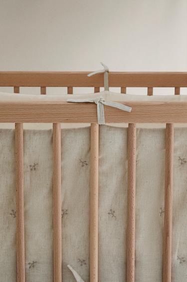 TOUR DE LIT BÉBÉ LIN - Écru de Zara - Image 4