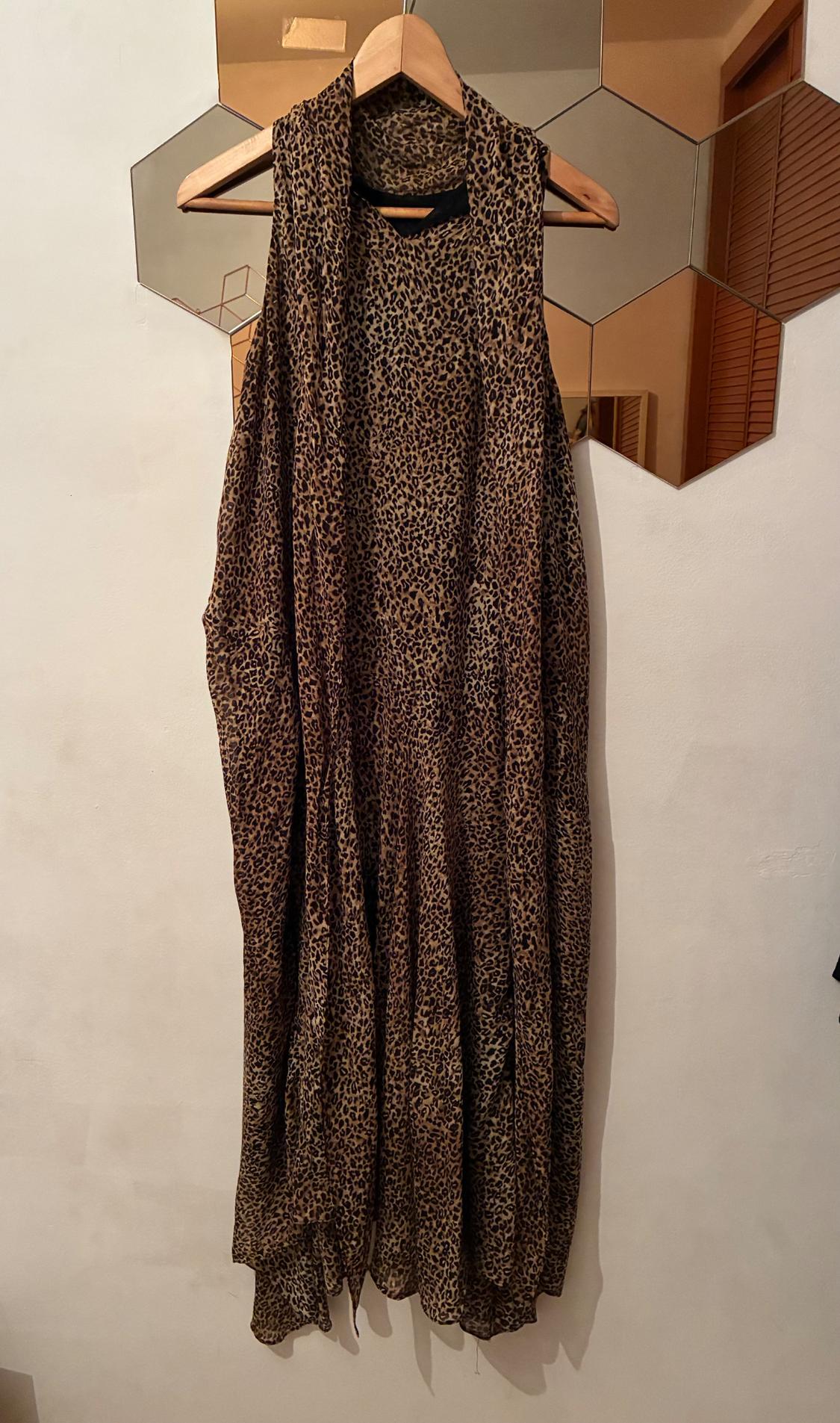 ZW COLLECTION ANIMAL PRINT HALTER DRESS - Image 2