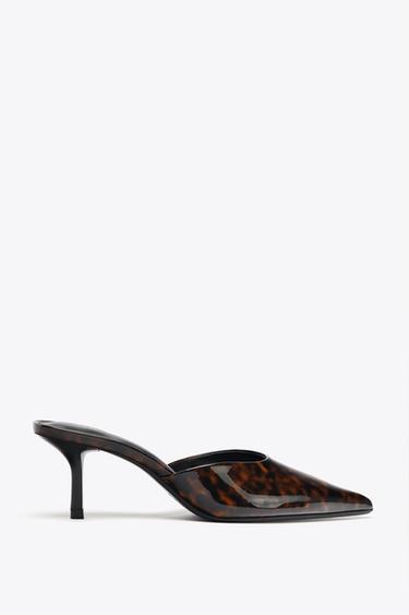 ANIMAL PRINT VINYL HEELS - Multicoloured by Zara