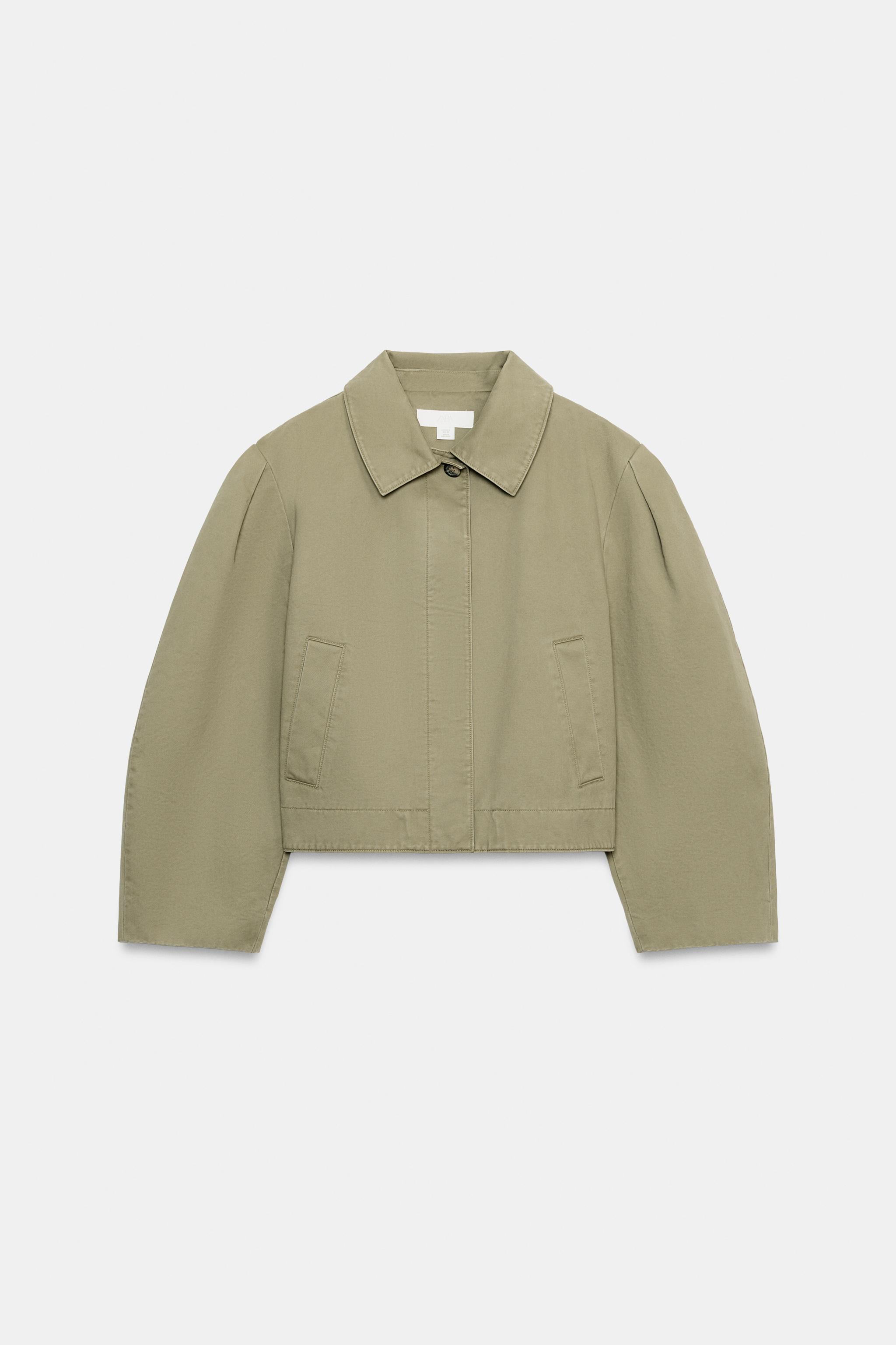 BLOUSON COURT EFFET DÉLAVÉ