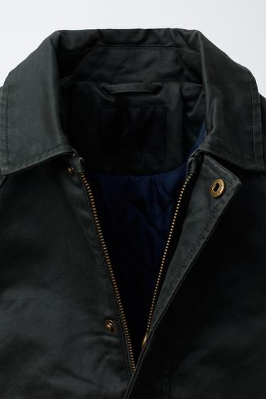 VESTE ENDUITE - Kaki foncé de Zara - Image 6