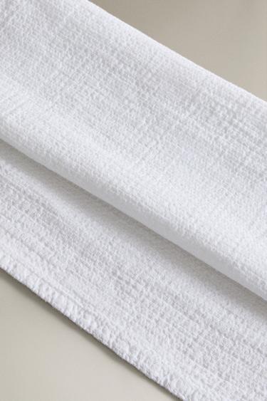 SERVIETTE DE BAIN LIN WAFFLE - Blanc de Zara