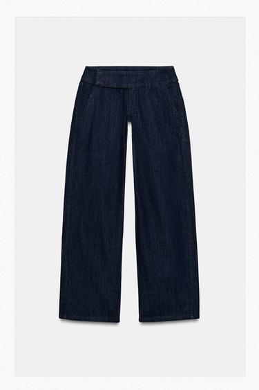 JEANS Z1975 WIDE LEG TIRO BAJO - Azul de Zara