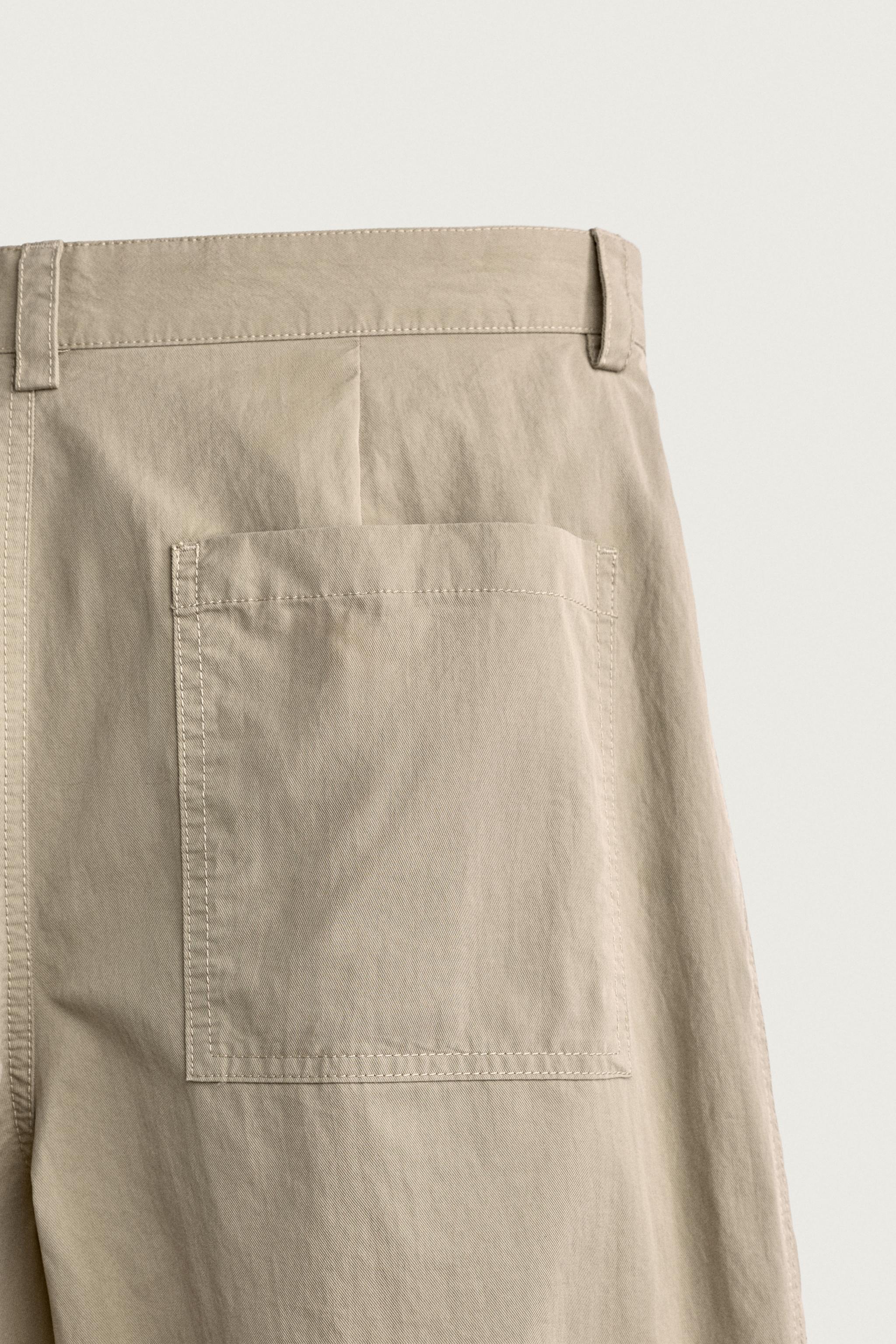 Мужские брюки Zara RELAXED FIT DARTED PANTS — фото 9