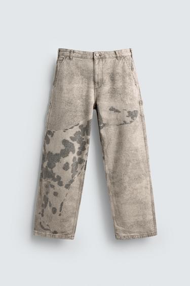 DALMATIAN PRINT CARPENTER TROUSERS - 024 by Zara