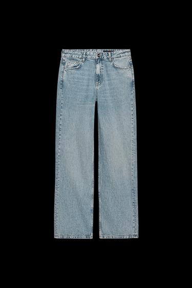 Zara ZW COLLECTION RELAXED MID-RISE JEANS - Light blue - Image 0