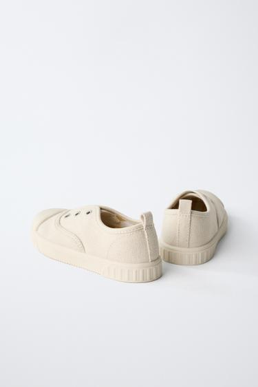 FABRIC SNEAKERS - Ecru White by Zara - Image 5