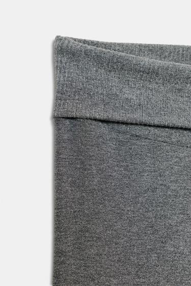 SEAMLESS FLARE TROUSERS - Grey marl by Zara - Image 7