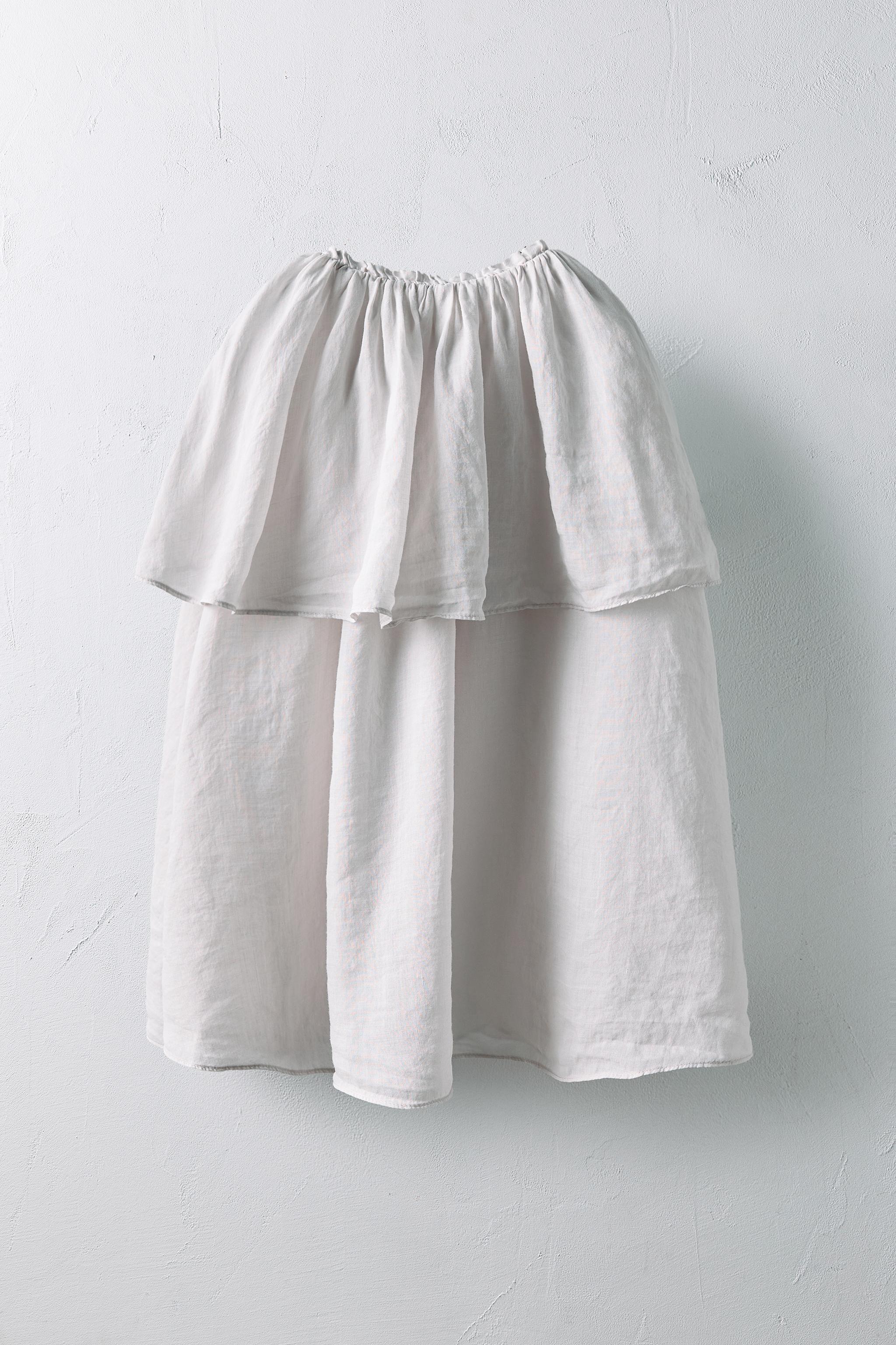 2-10 YEARS/ 100% RAMIE CAPE LIMITED EDITION - Pearl gray