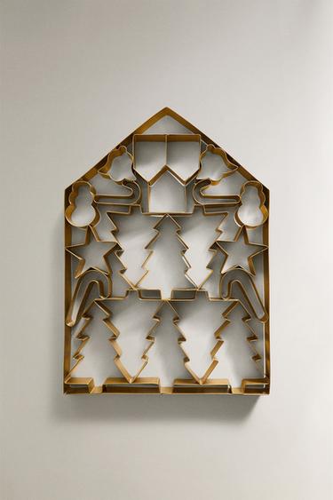 Zara CHRISTMAS STEEL BAKING MOULD - 金黃色