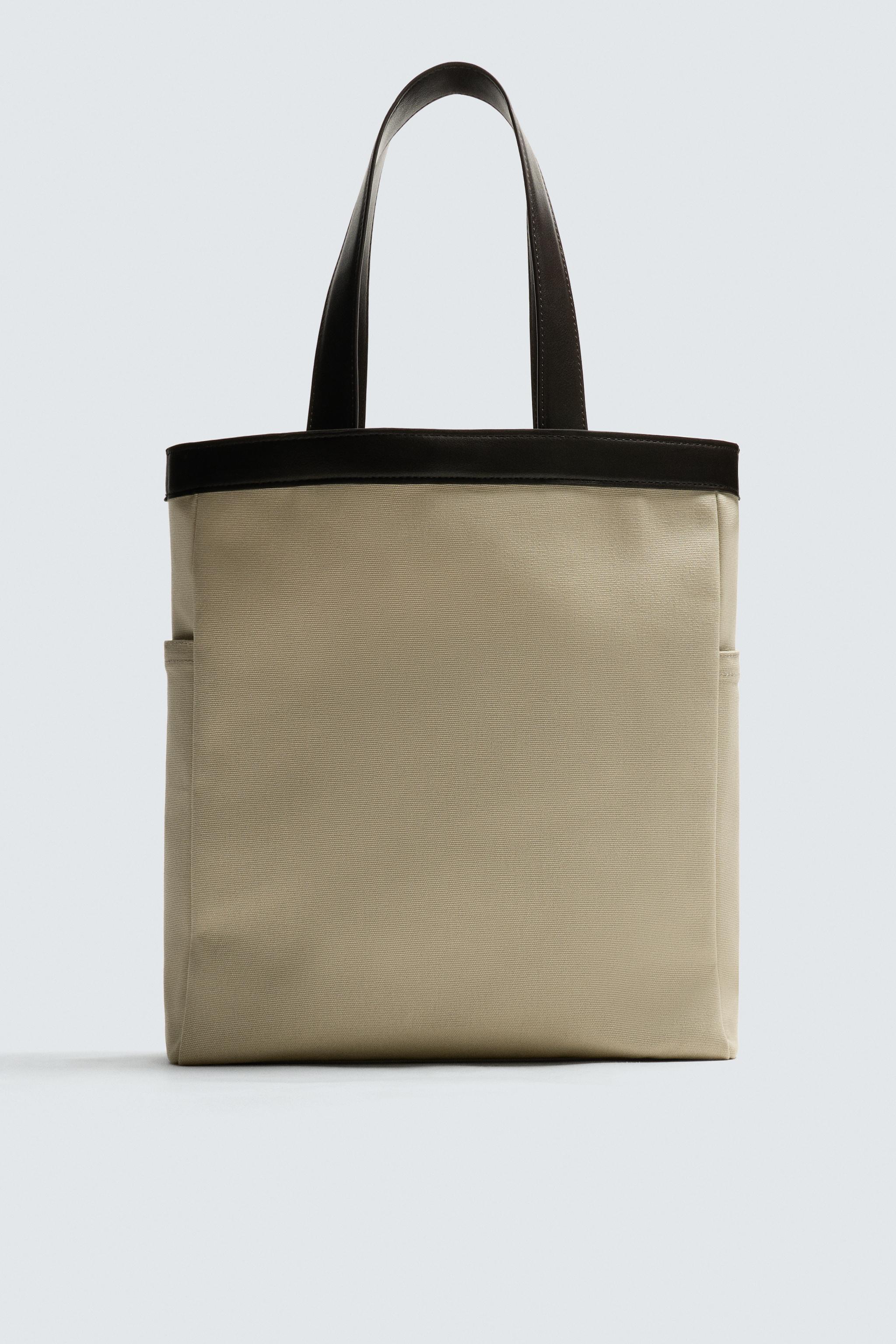 新品未使用　ZARA 2025年　イラスト入りファブリックショッパー 新品未使用 ZARA 2025年 イラスト入りファブリックショッパー