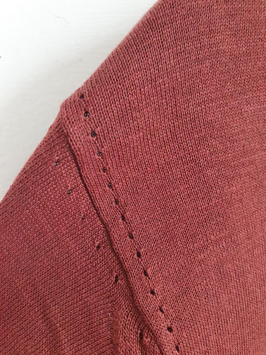 PLAIN KNIT CARDIGAN WITH SILK - Image 3