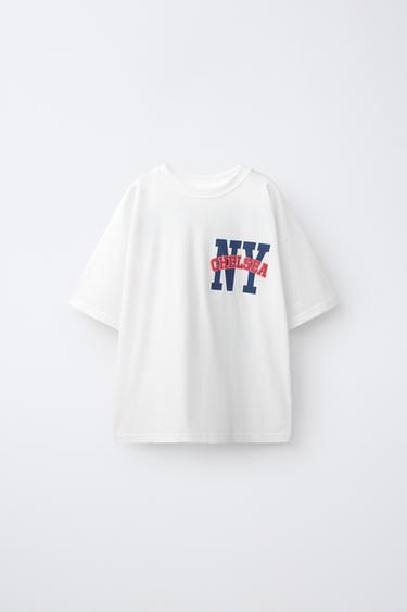 CAMISETA ESTAMPADO NEW YORK CHELSEA - Blanco roto de Zara - Imagen 0