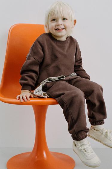 BASIC SLOGAN SWEATSHIRT - Brown by Zara