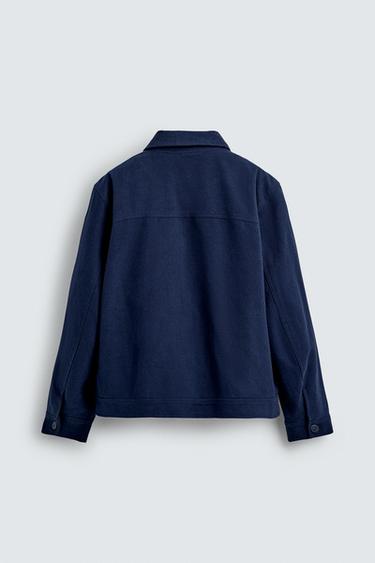 LYOCELL - COTTON QUILTED JACKET - Bluish by Zara - Image 7