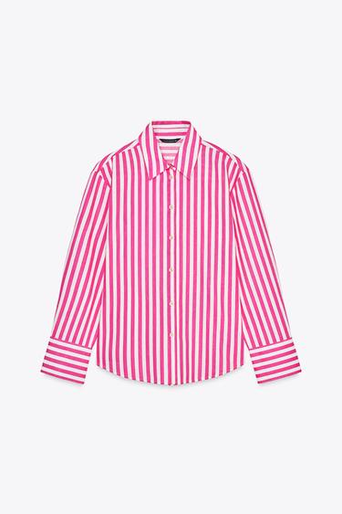 СМУГАСТА СОРОЧКА З ЛЬОНОМ - 107 Zara