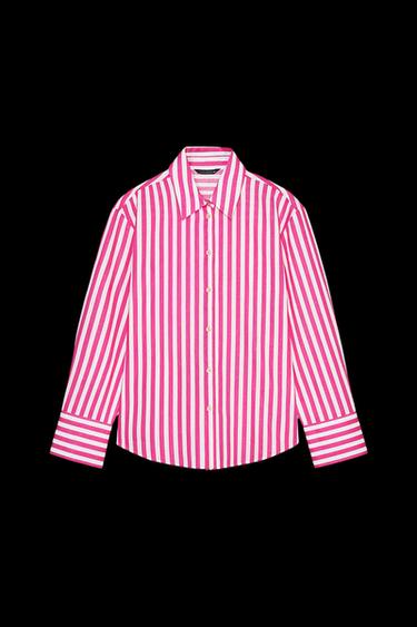 STRIPED LINEN BLEND SHIRT - 107 by Zara - Image 0