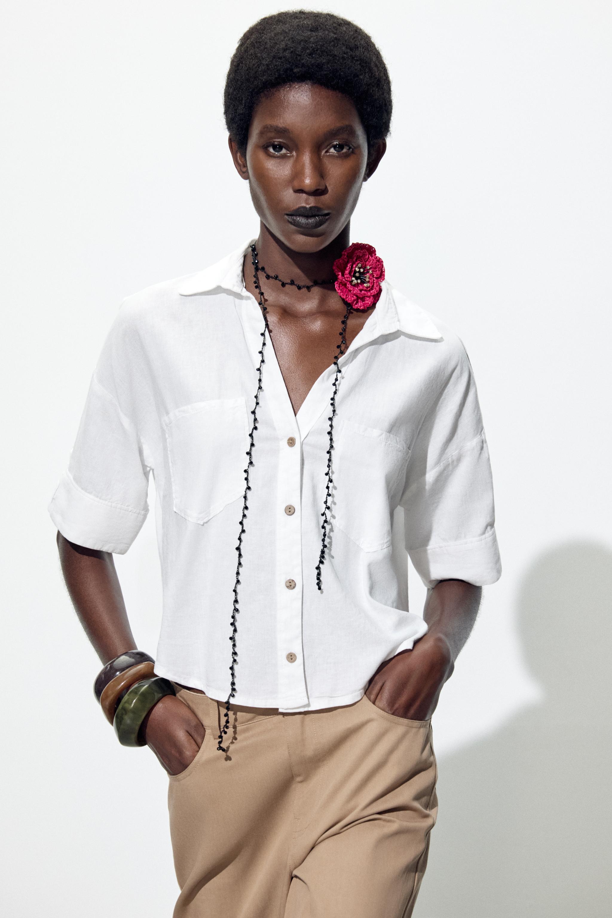 ZARA【NEW】RAFFIA FLOWER NECKLACE ZARA【NEW】RAFFIA FLOWER NECKLACE RAFFIA FLOWER NECKLACE