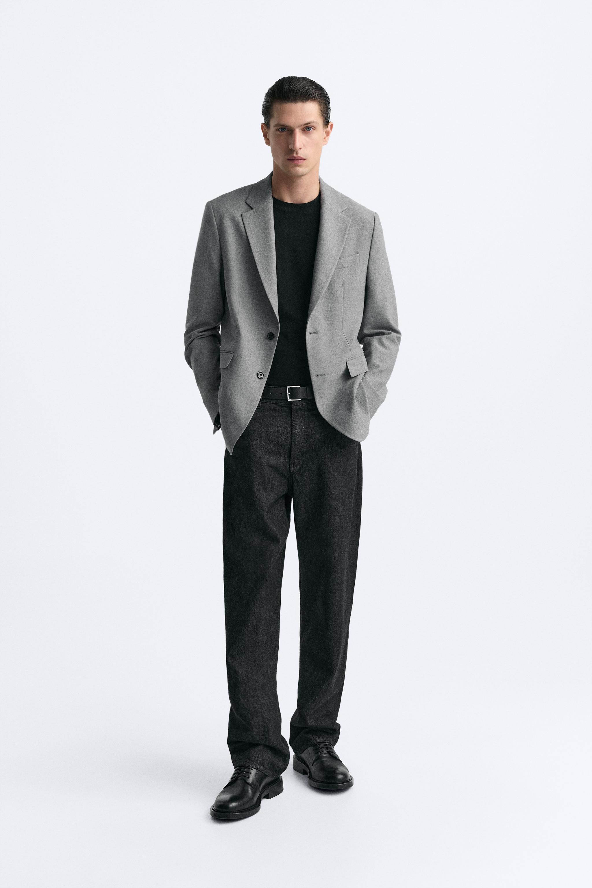 美品 ZARA ベージュセットアップ上下 スーツ - メルカリ