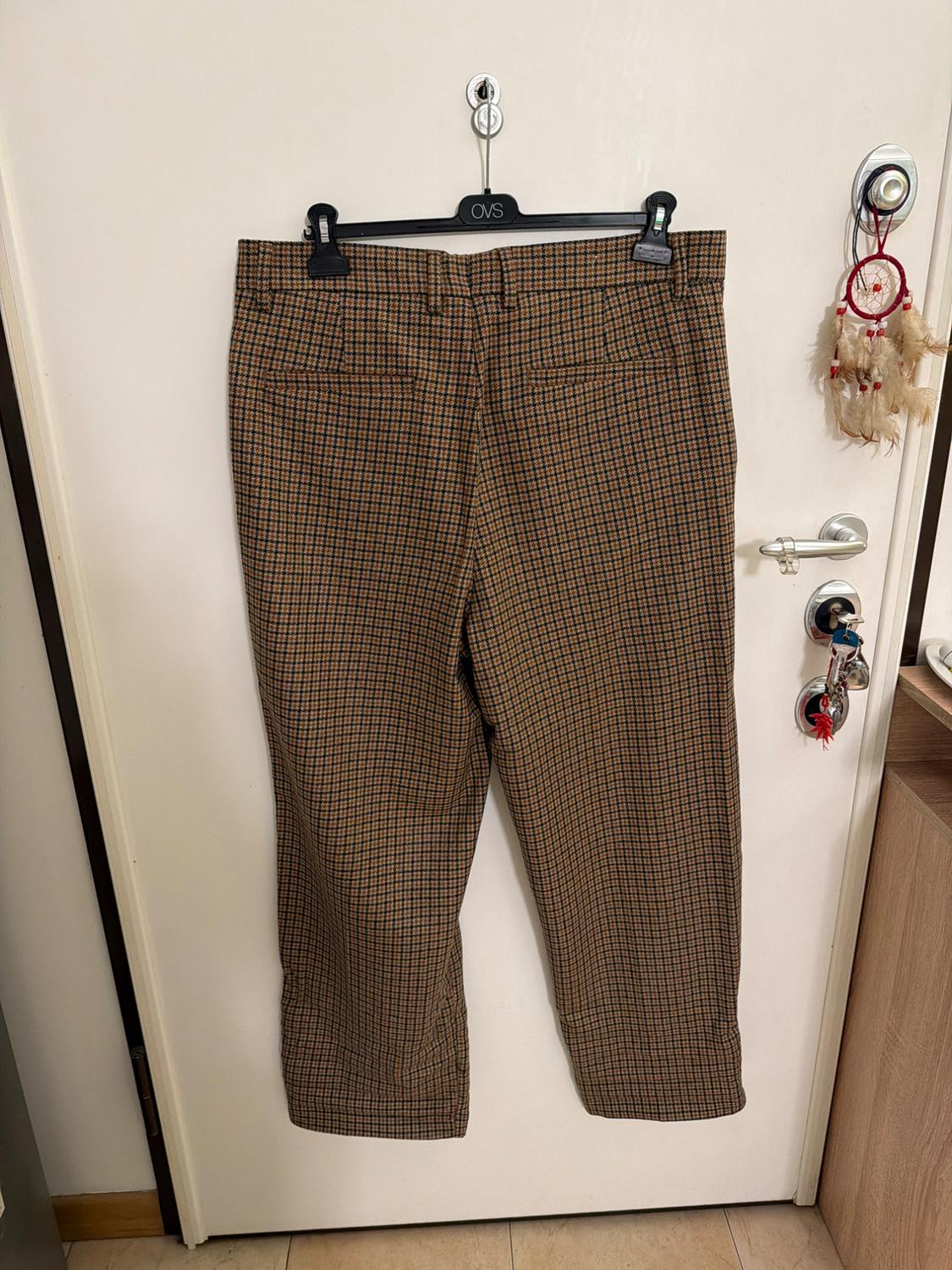 CHECK TROUSERS WITH PLEATS - Image 2